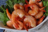 Shrimps in McElroys on the Bayou Restaurant, Ocean Springs